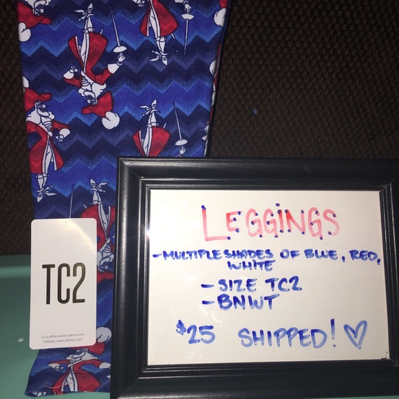 LuLaRoe Pants - 💥Price Firm💥Lularoe Captain Hook TC2 Leggings LuLaRoe Pants - 💥Price Firm💥Lularoe Captain Hook TC2 Leggings